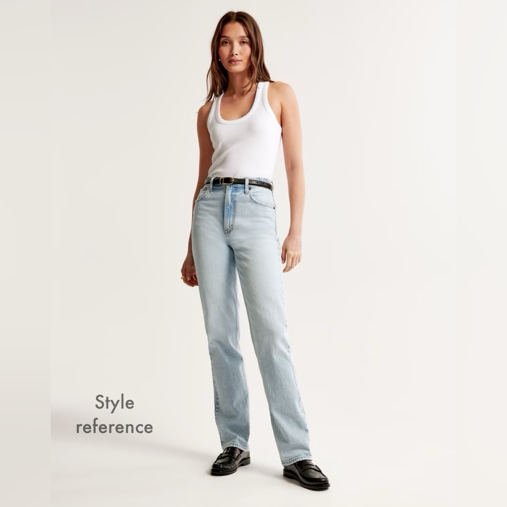 Abercrombie Ultra High Rise 90’s Straight Jeans
